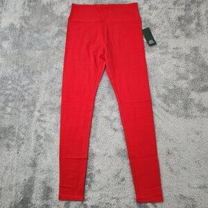 Wild Fable Fashion Leggings Womens S Red High-Waisted Cotton Lightweight Stretch